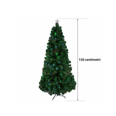 Tannenbaum mit LED und Glasfaser 150CM